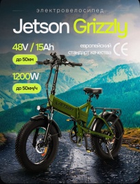 Электровелосипед Jetson Grizzly